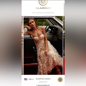 NWT Alamour the label mariposa dress